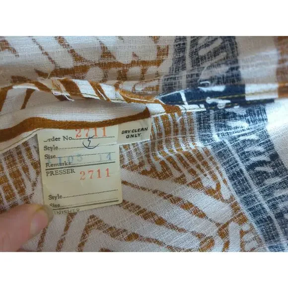 Vintage 90s Tribal Ethnic Bird Print Jacket & Button Front Maxi Skirt Set Boho - Picture 2 of 9